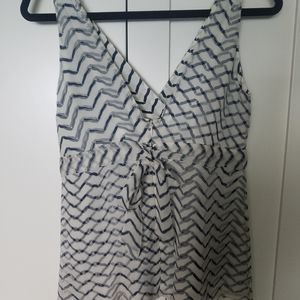 J Crew Navy &White Cami